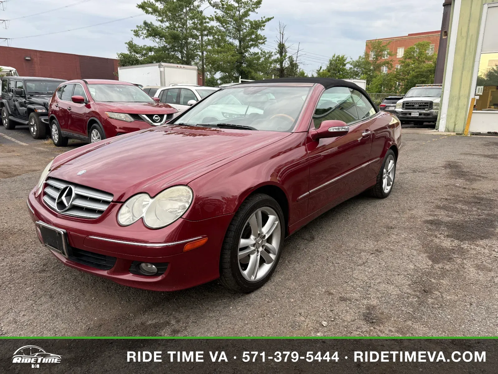2006 Mercedes-Benz CLK-Class CLK350 in Red, photo 1 of 18