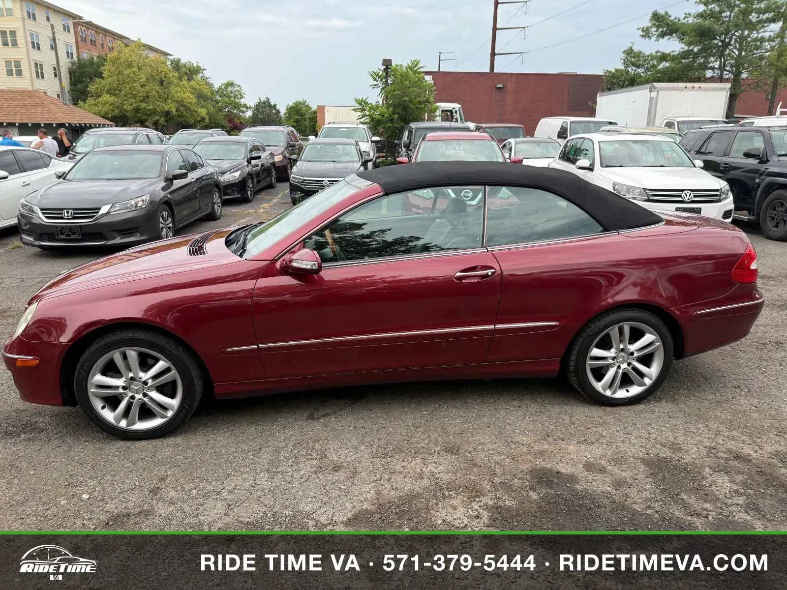 2006 Mercedes-Benz CLK-Class CLK350 in Red, photo 2 of 18