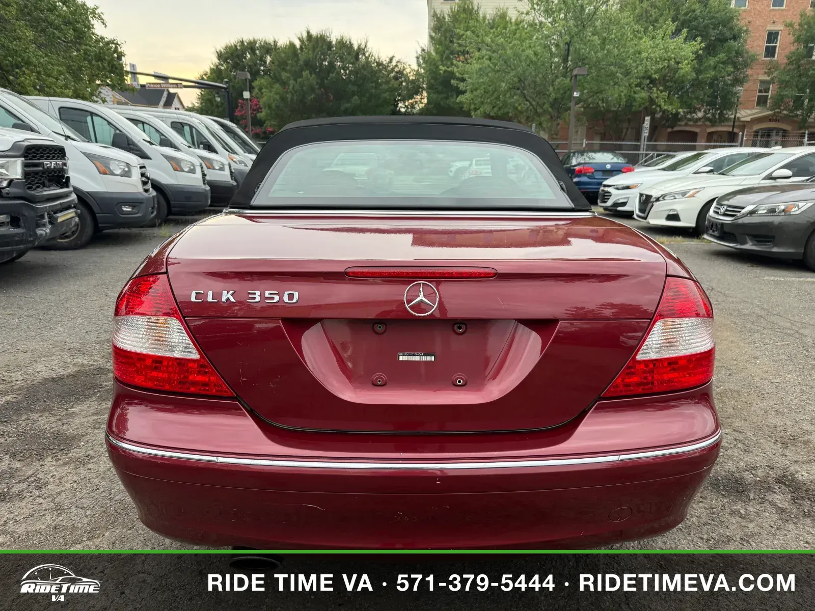 2006 Mercedes-Benz CLK-Class CLK350 in Red, photo 4 of 18