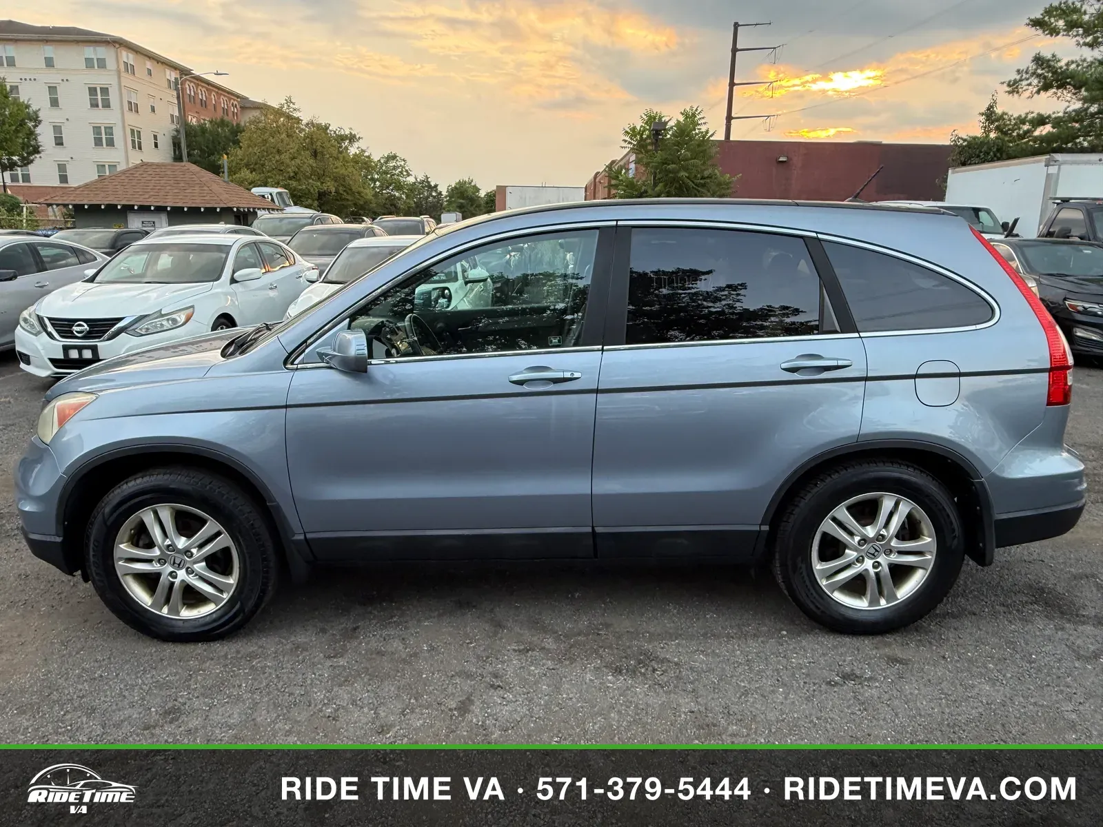 2010 Honda CR-V EX-L in Blue, photo 2 of 17