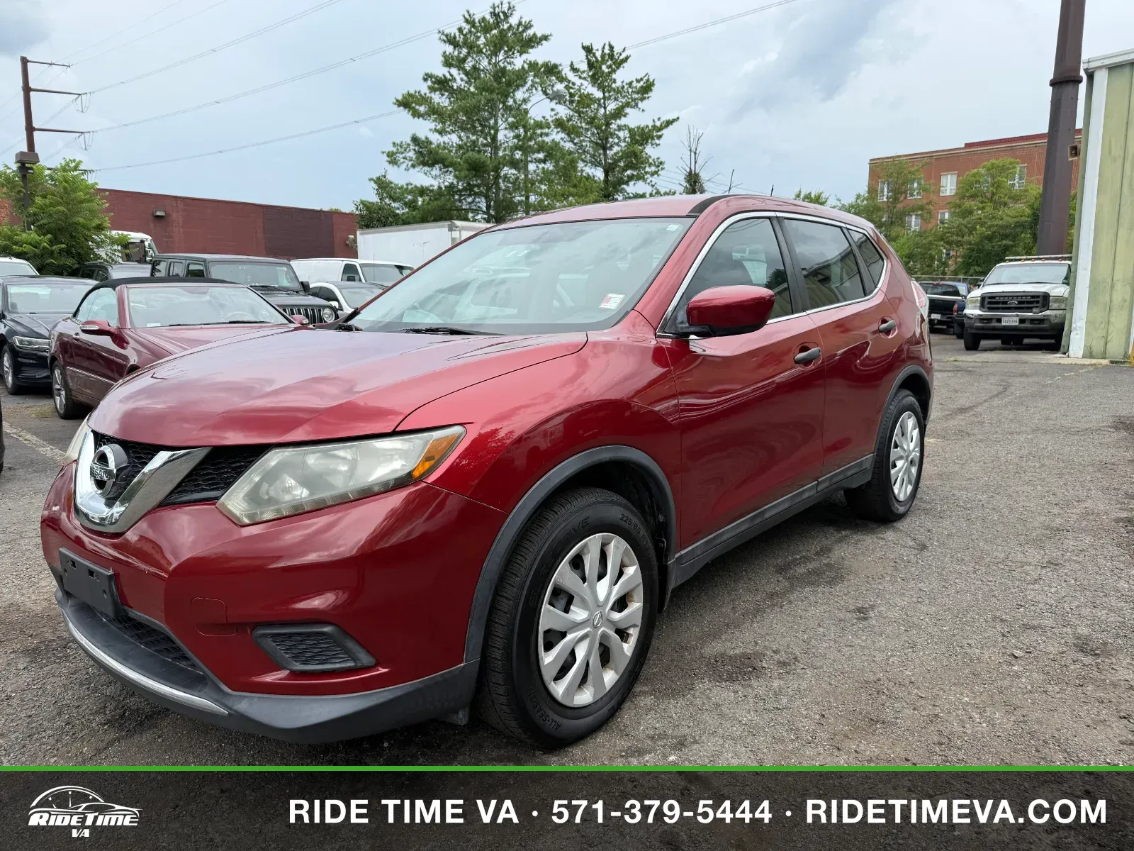 2016 Nissan Rogue S in Red, photo 1 of 16