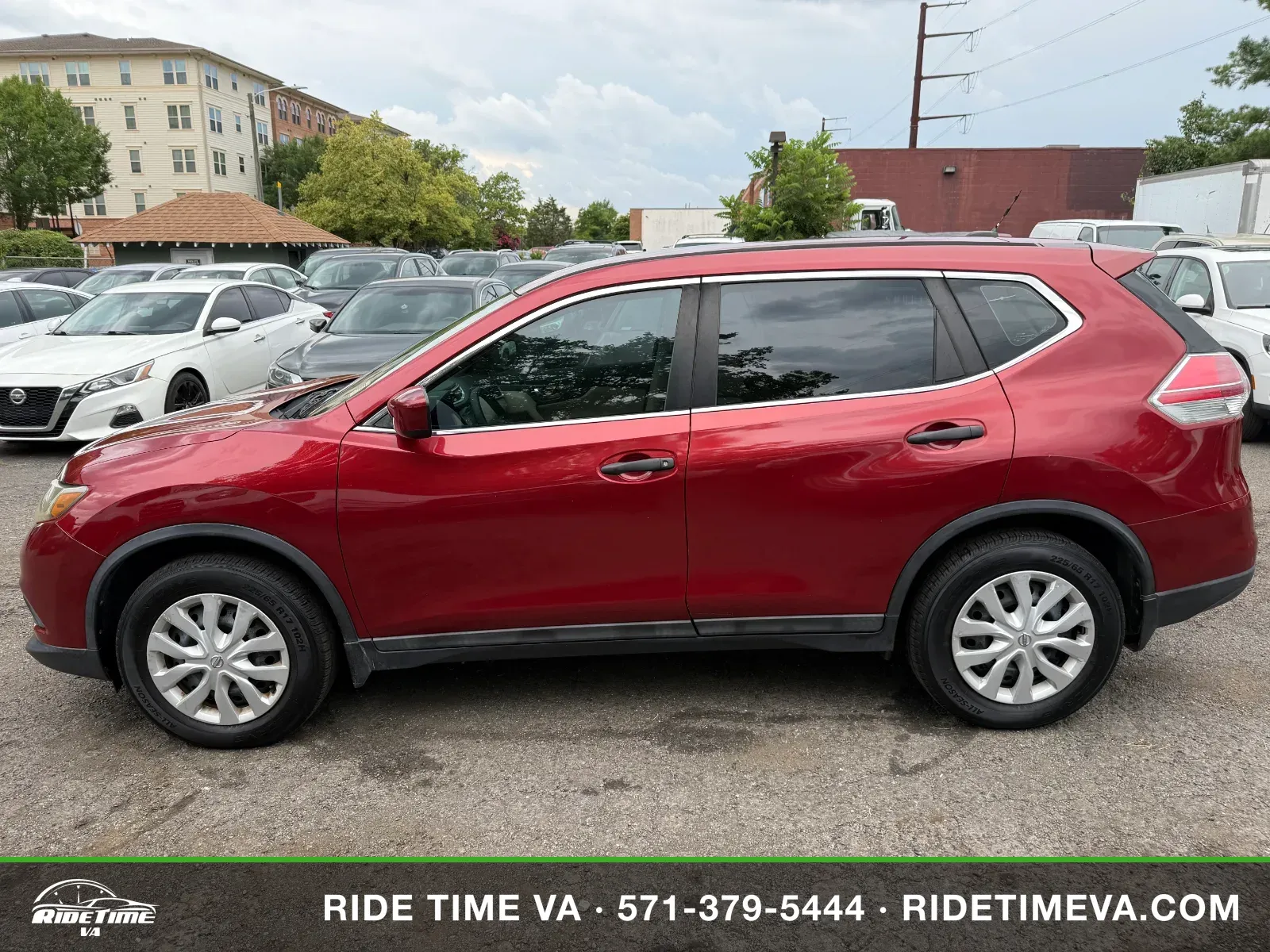 2016 Nissan Rogue S in Red, photo 2 of 16
