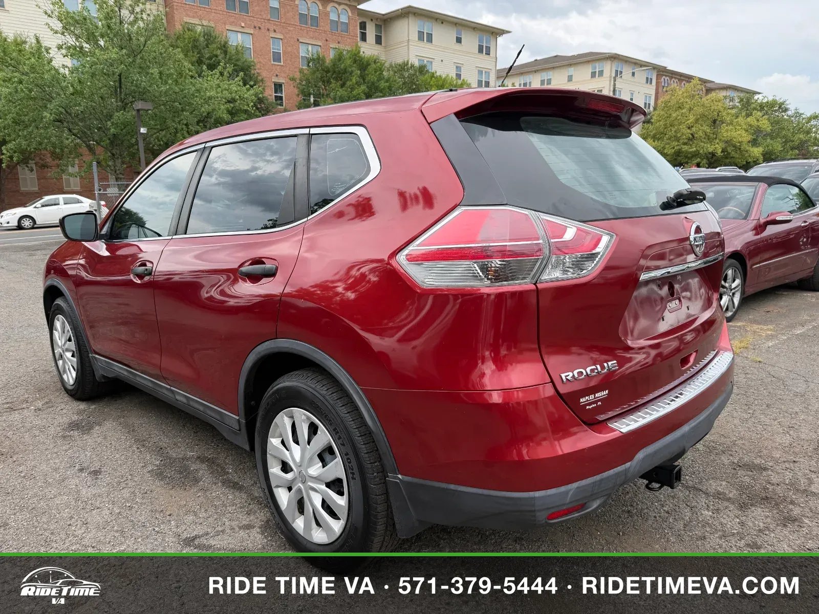 2016 Nissan Rogue S in Red, photo 3 of 16