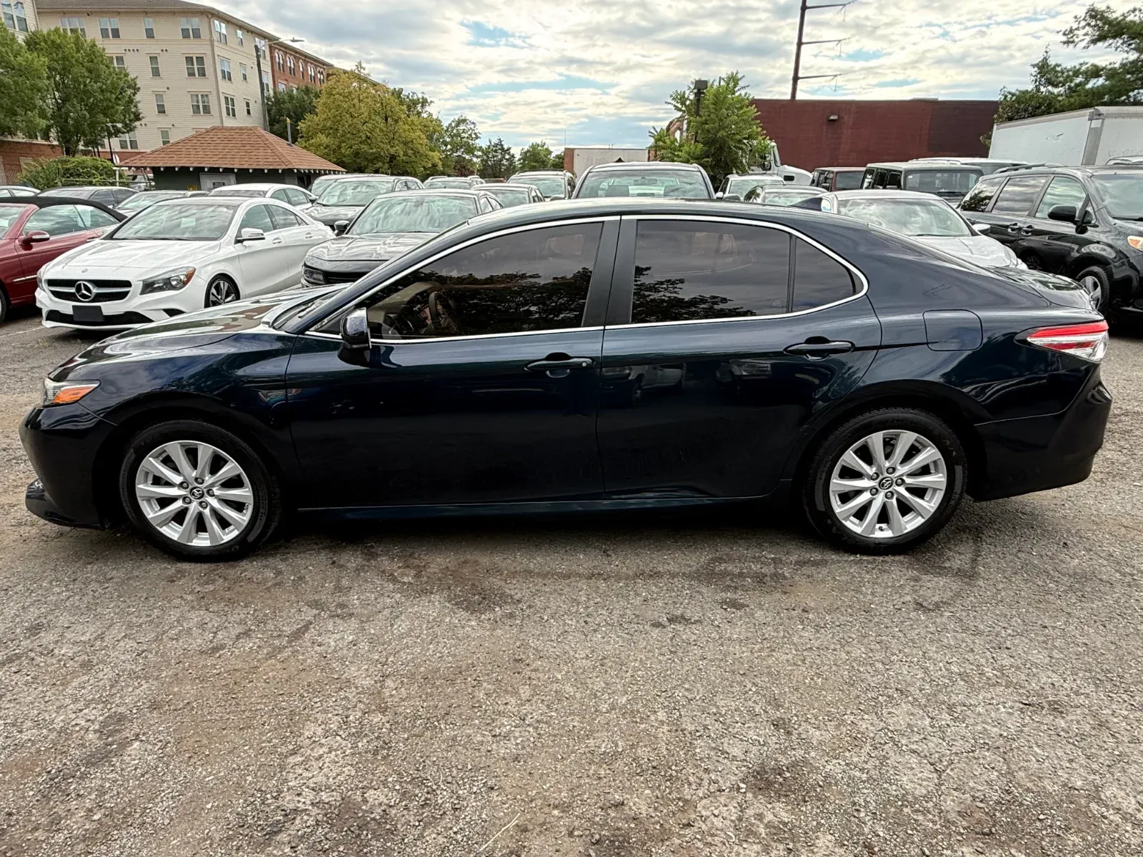 2019 Toyota Camry LE in Blue, photo 2 of 16